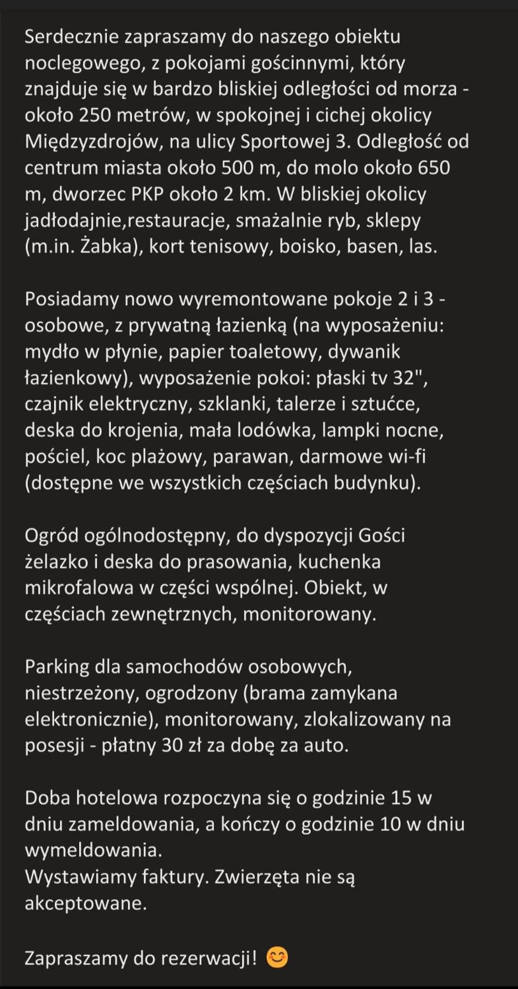 Pokoje Goscinne Gasowscy Dzieci Od 12 Roku Zycia Miedzyzdroje Extérieur photo